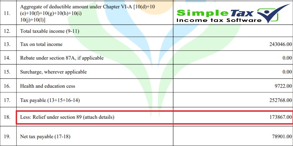 Income Tax Section 80D for Old Tax Regime with automatic computation of U/s 89(1) Income Tax Arrears Relief Calculator with Form 10E for Financial Year 2023-24 and Assessment Year 2024-2024