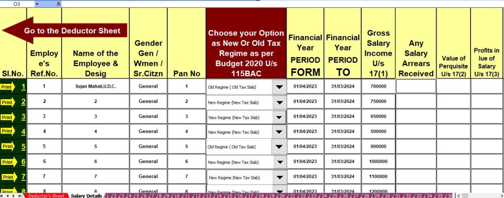 Download and Prepare at a time 50 Employees Form 16 Part A and B in Excel for the F.Y.2023-24