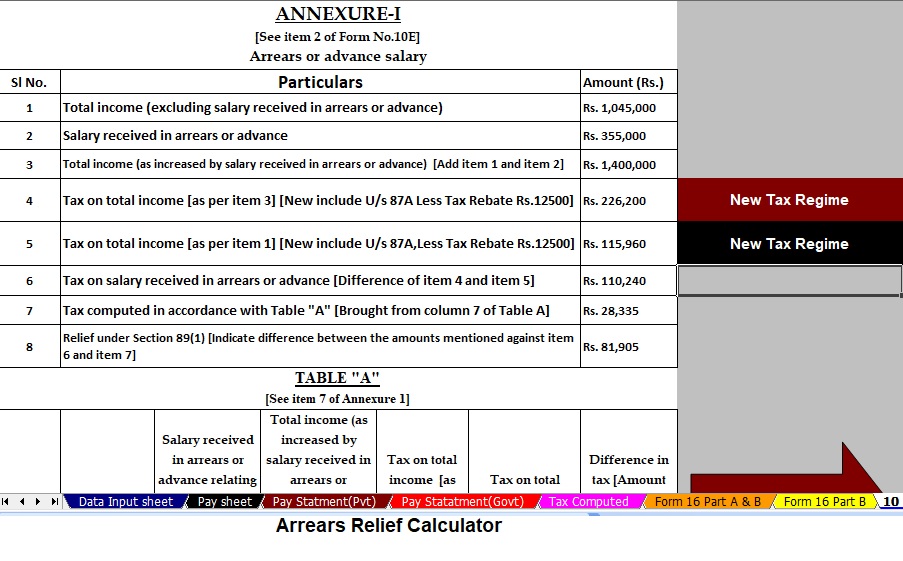 Income Tax Rebate Under Section 87A With Automatic Income Tax Preparation Excel-Based Software All-in-One for the Government and Non-Government Employees for F.Y. 2025-26